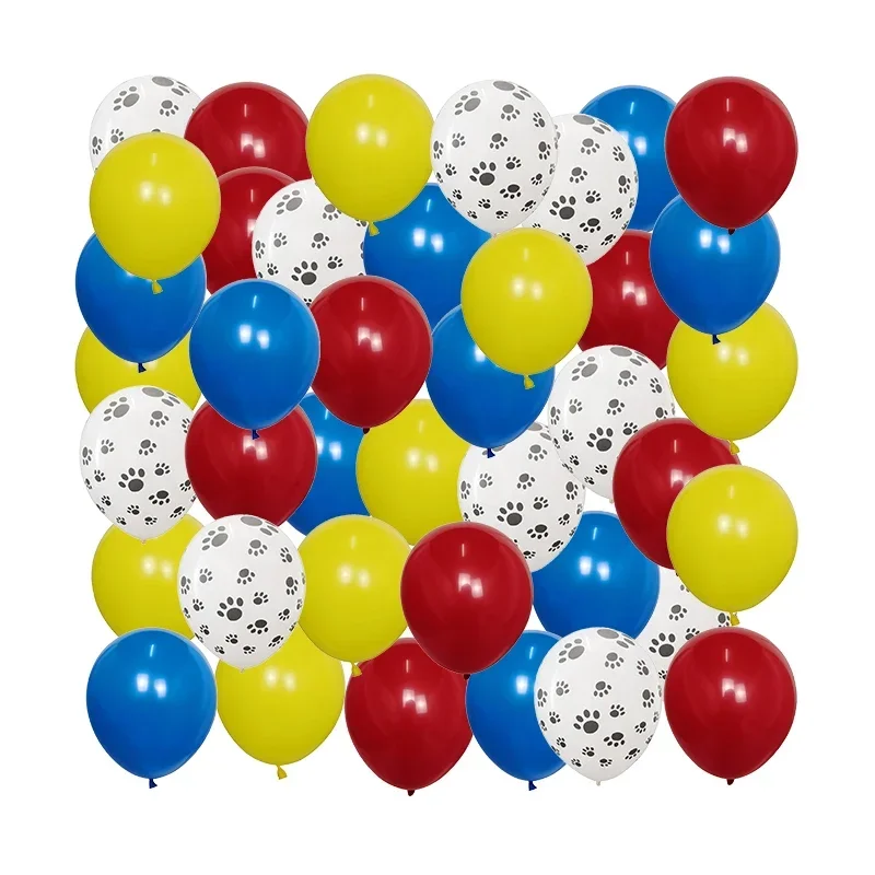 Pet Supplies Warehouse - 40 個ミックス 10 インチペット犬足ラテックスバルーン動物テーマパーティーの装飾子供の古典的なおもちゃグロボスヘリウム空気インフレータブルボール供給