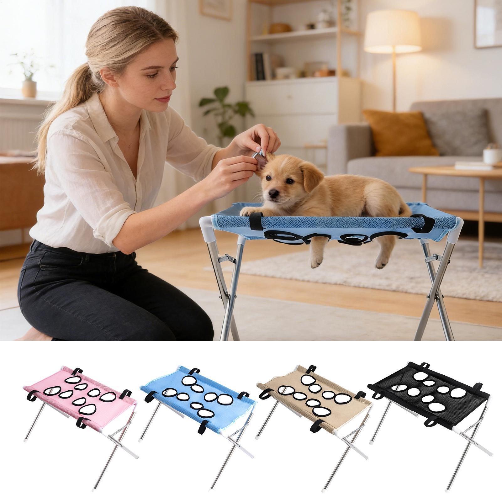 ペットグルーミングハンモックスタンド 折りたたみ式 猫犬用入 - Pet Supplies Warehouse のレビューと価格