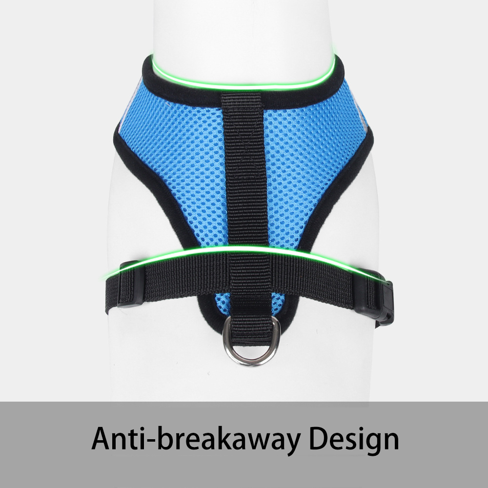 小型犬用ハーネスとリードセット 夏用子犬用通気性メッシュ反射 - No Pull Dog Harness のレビューと価格