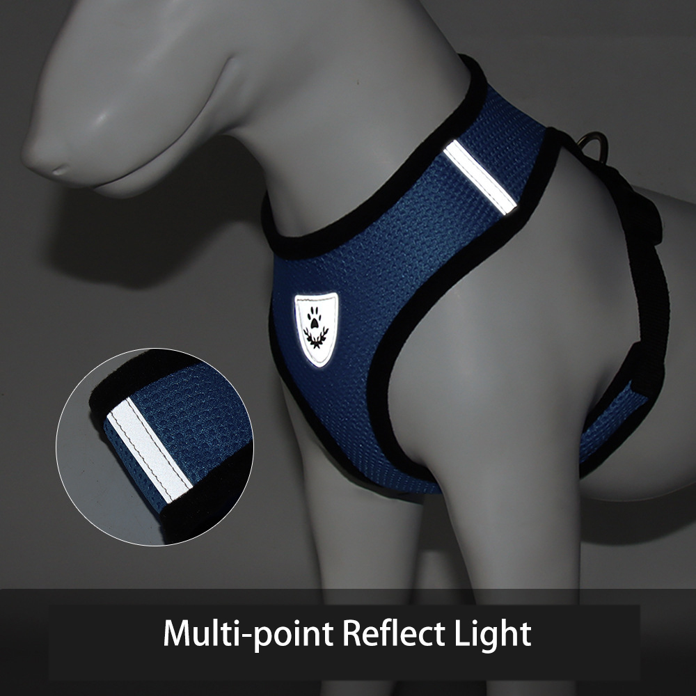 小型犬用ハーネスとリードセット 夏用子犬用通気性メッシュ反射 - No Pull Dog Harness のレビューと価格