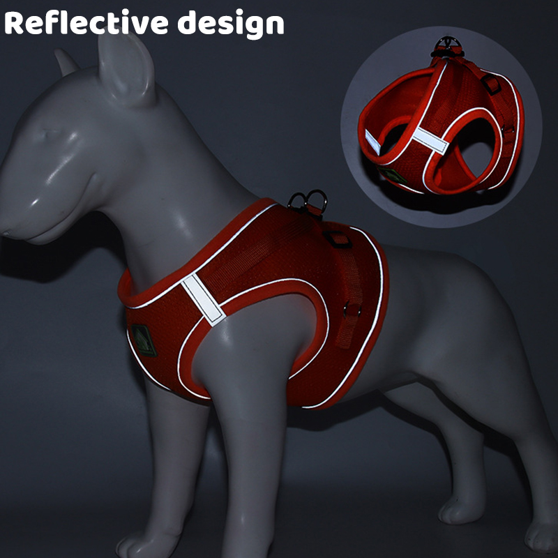 反射機能付きペットハーネスとリードセット、通気性メッシュ、ノ - No Pull Dog Harness のレビューと価格