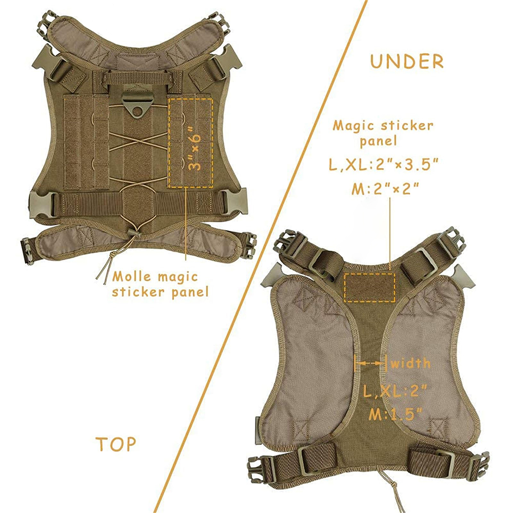 大型ペット用タクティカルドッグハーネス、引っ張り防止サービス - No Pull Dog Harness のレビューと価格