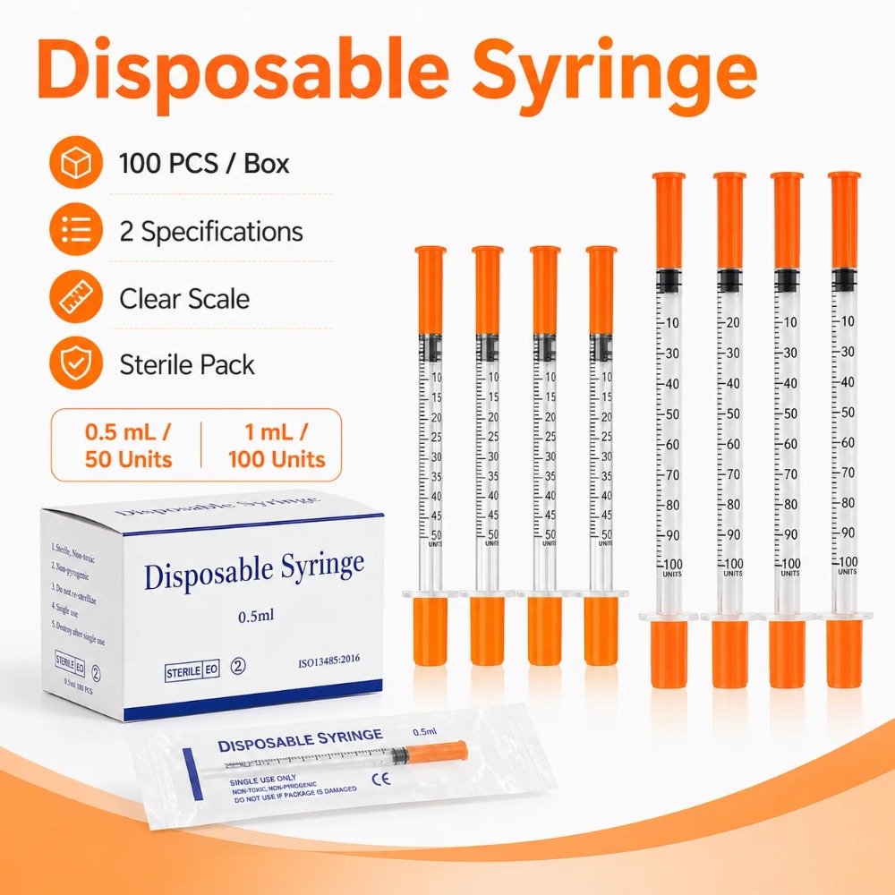 100個入り使い捨て注射器1ml 0.5ml 30G 31G - Pet Supplies Warehouse のレビューと価格
