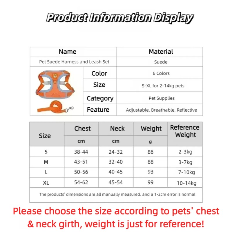 ノープルペット犬用ハーネスリーシュセット、調節可能な子犬猫用 - No Pull Dog Harness のレビューと価格