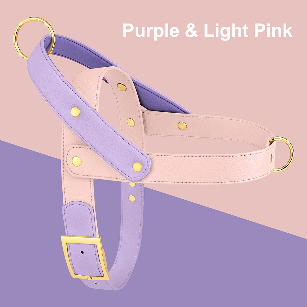 犬用のハーネスとリードなしの革製ベスト,ソフトペットウォーキ - No Pull Dog Harness のレビューと価格